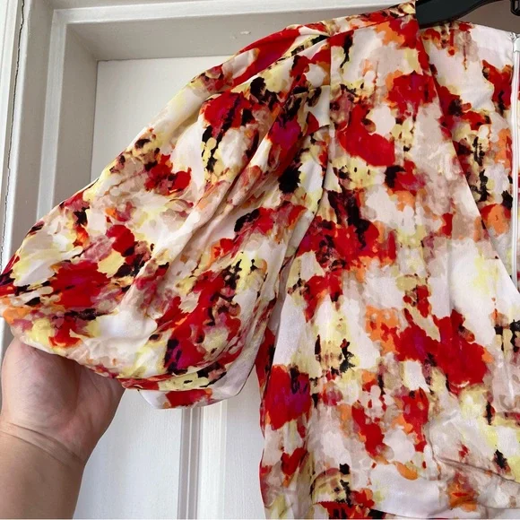 DKNY V Neck Maxi A Line Dress - Picture 5 of 16